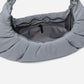 Dude & Bestie Puff Croissant Bag in Cold Gray, minimalist unisex streetwear bag