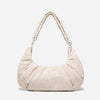 Dude & Bestie Puff Croissant Bag in Milk White, lightweight cloud-shaped shoulder bag