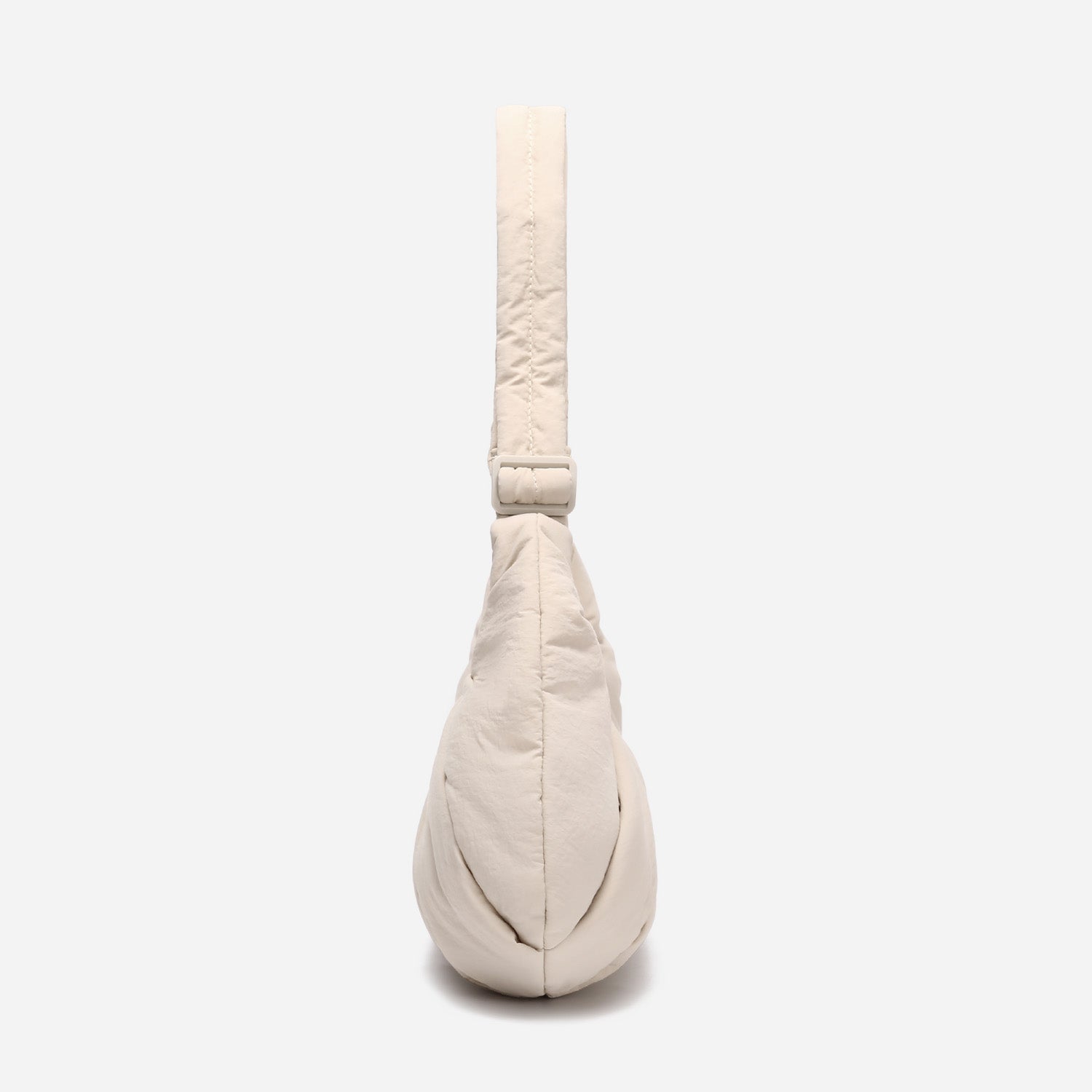 Dude & Bestie Puff Croissant Women Crossbody Shoulder Bag in Milk