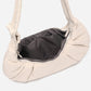 Dude & Bestie Puff Croissant Women Crossbody Shoulder Bag in Milk