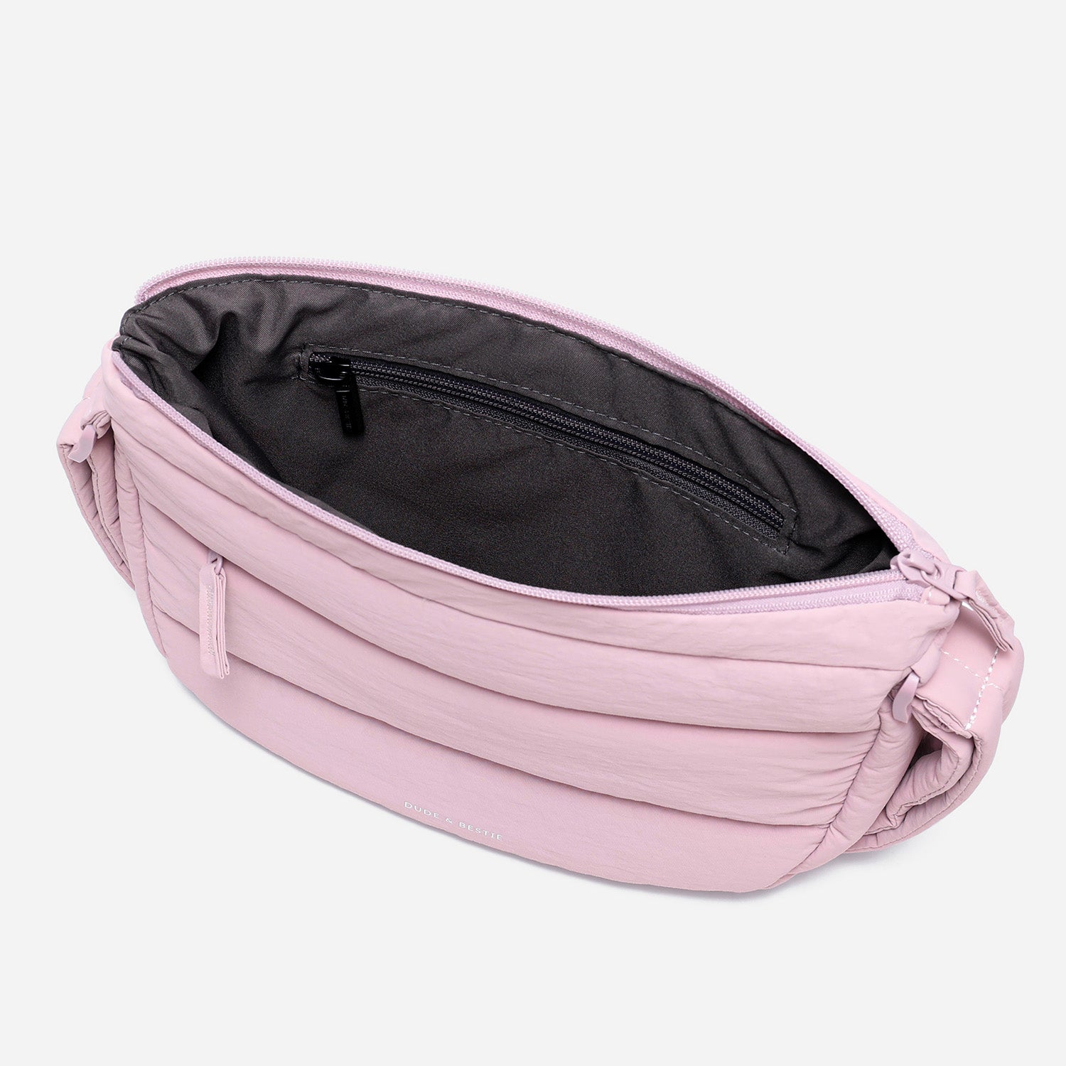 Dude & Bestie Puff Crossbody Bag in Baby Pink