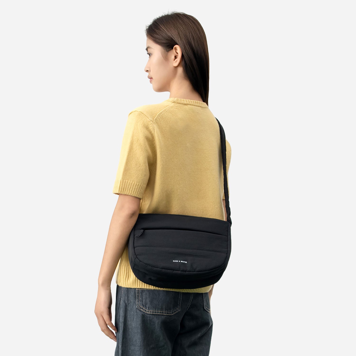 Dude & Bestie - Puff Crossbody Bag (Black)