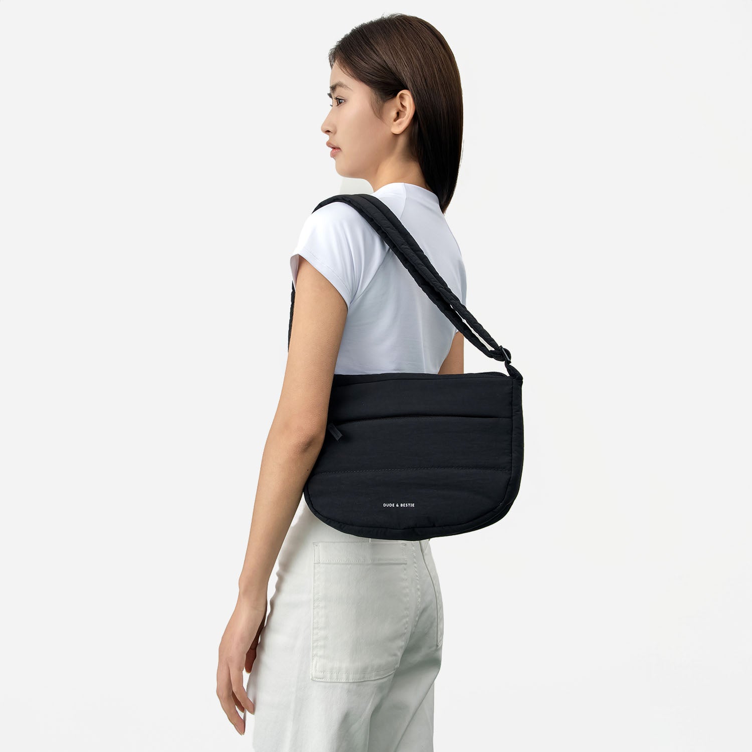 Dude & Bestie - Puff Crossbody Bag (Black)