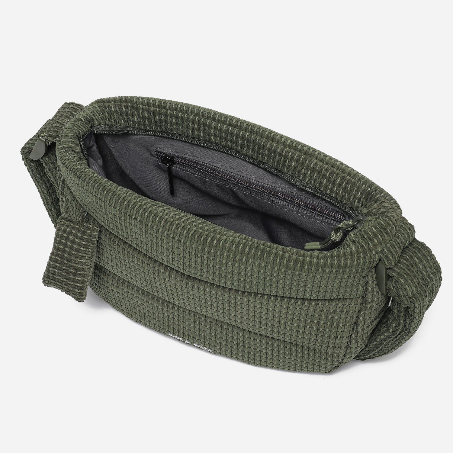 Puff Crossbody Bag Corduroy (Moss Green)