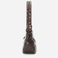 Dude & Bestie Puff Crossbody Bag Polish Series in Glossy Brown Color