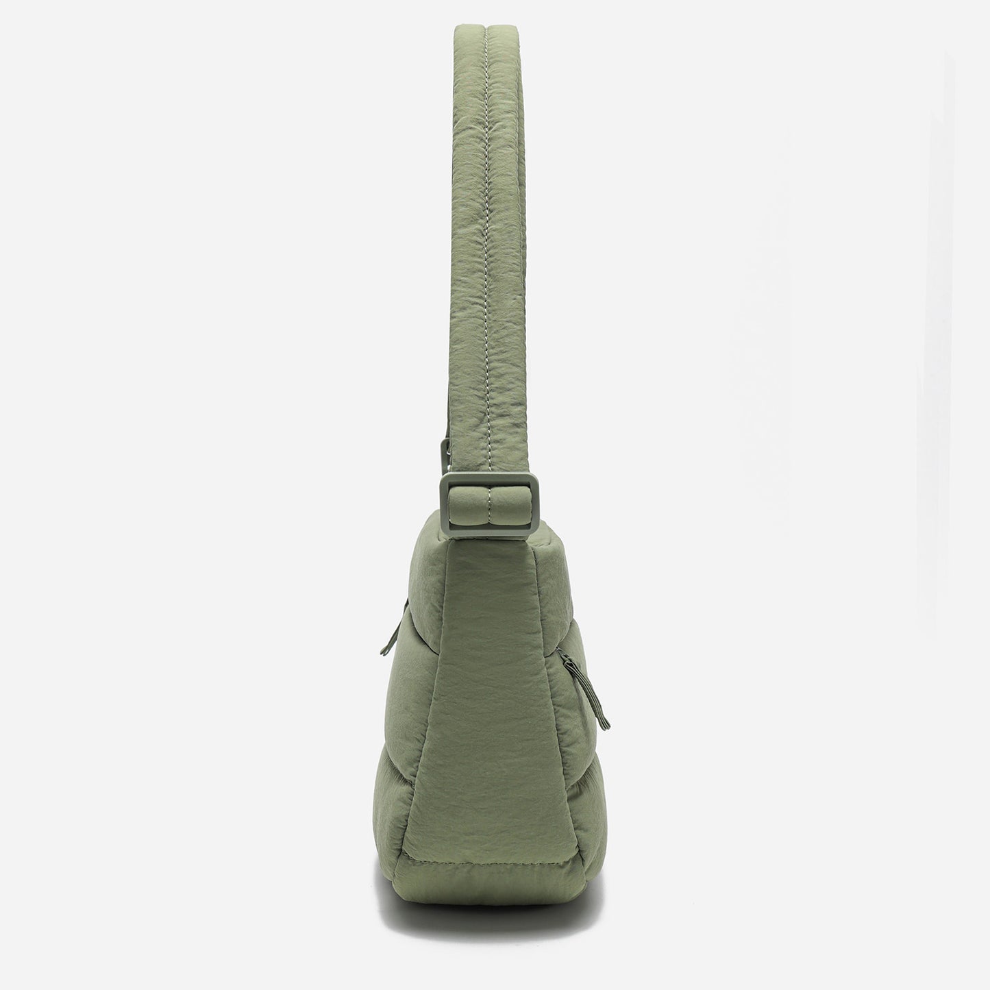 Dude & Bestie Puff Crossbody Bag in Khaki Green