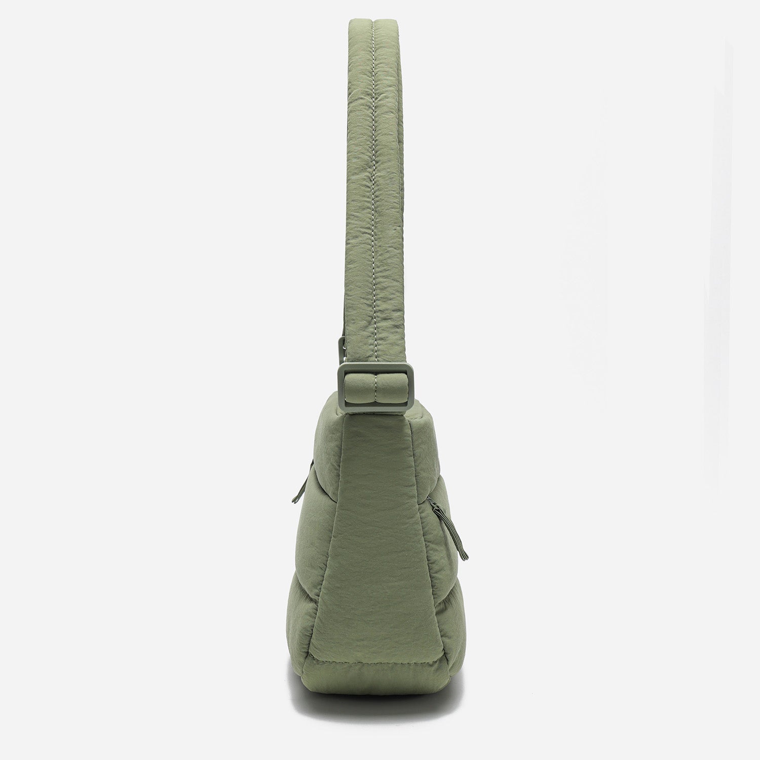 Dude & Bestie Puff Crossbody Bag in Khaki Green