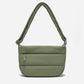 Dude & Bestie Puff Crossbody Bag in Khaki Green