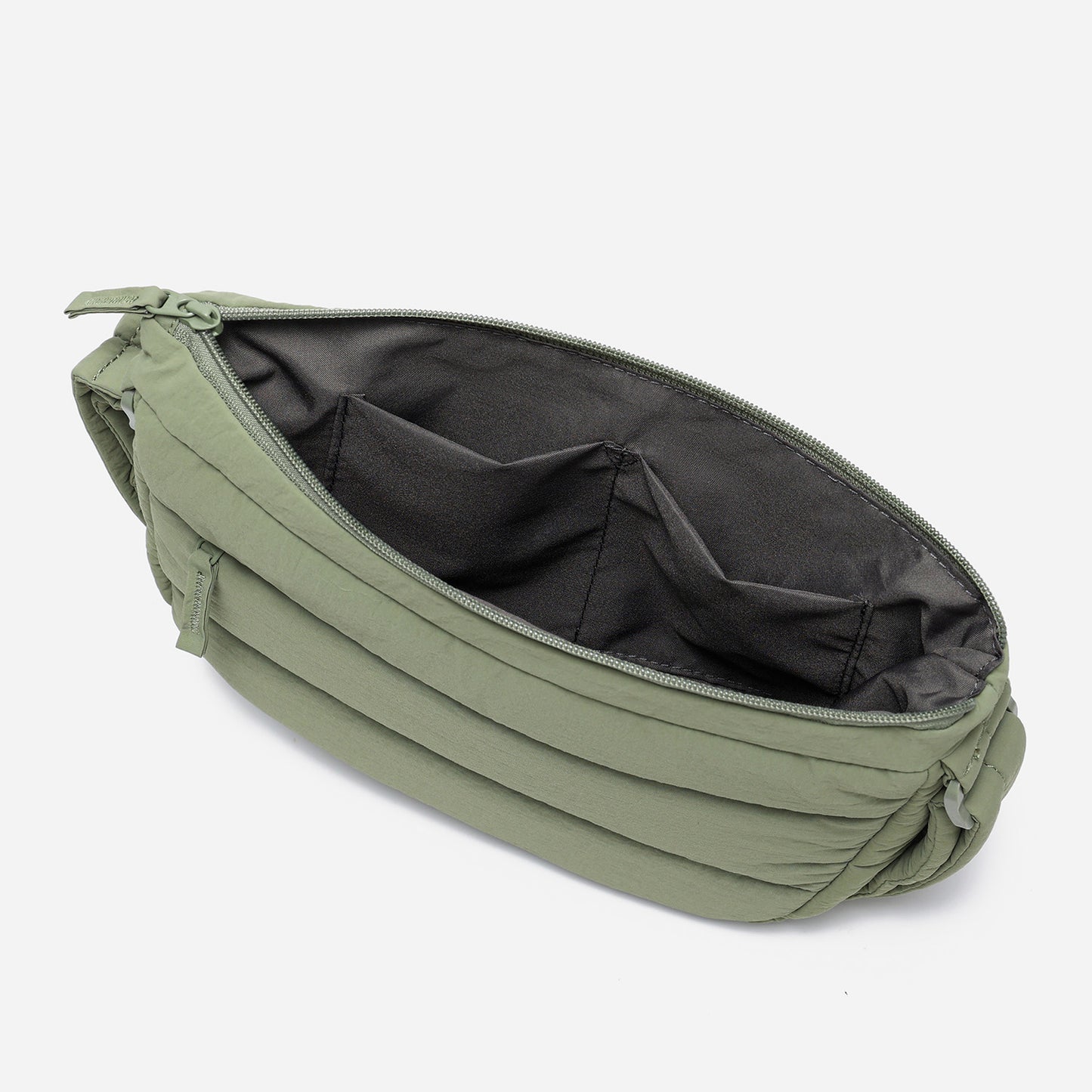 Dude & Bestie Puff Crossbody Bag in Khaki Green