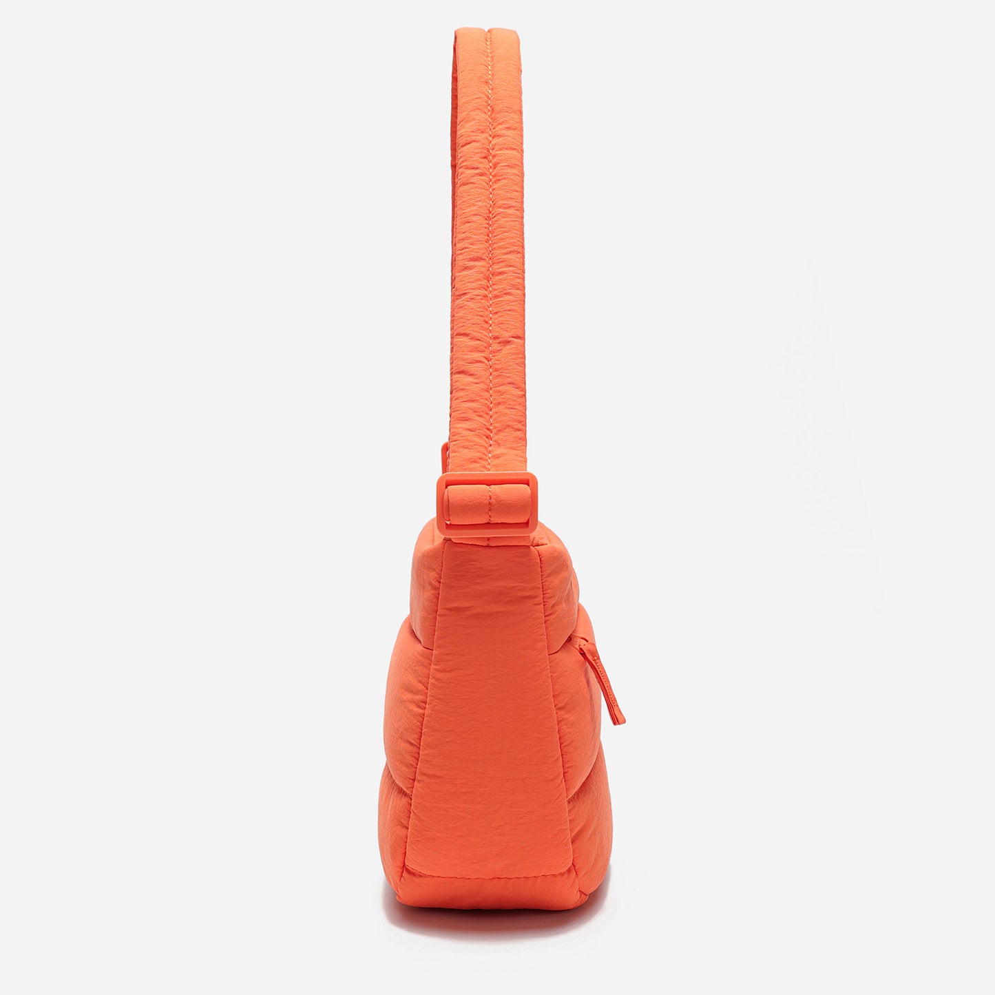 Dude & Bestie Puff Crossbody Bag in Bright Orange