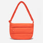 Dude & Bestie Puff Crossbody Bag in Bright Orange