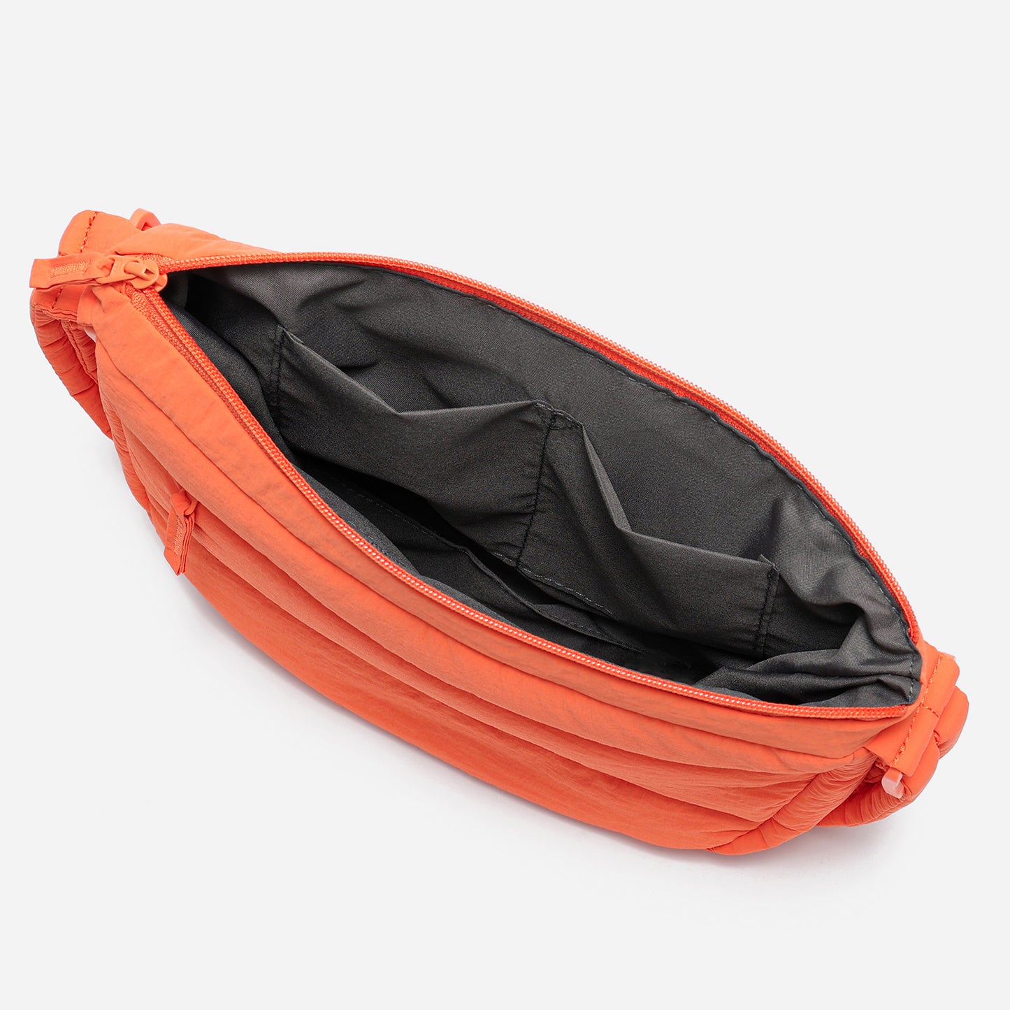 Dude & Bestie Puff Crossbody Bag in Bright Orange