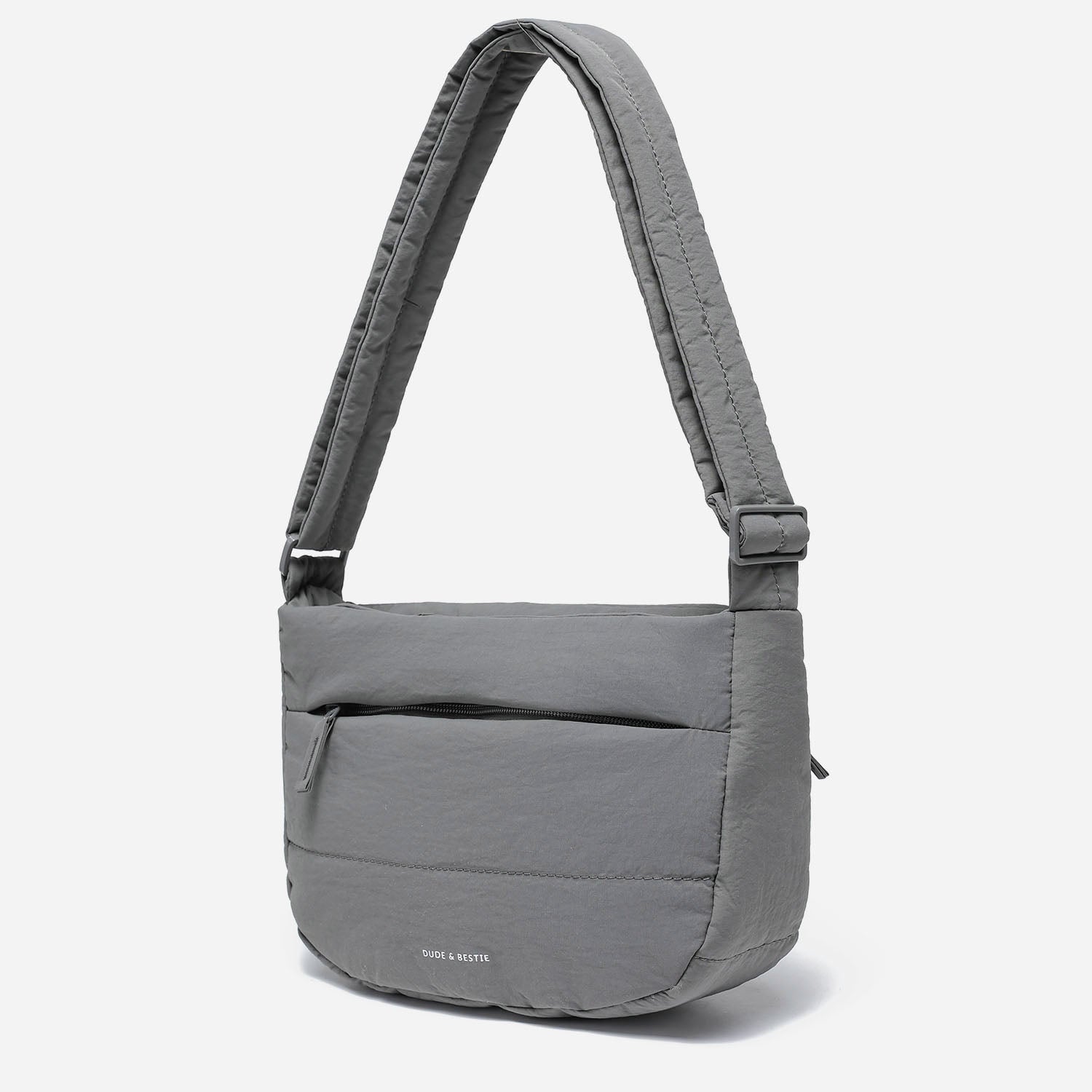Dude & Bestie - Puff Crossbody Bag (Cold Gray)