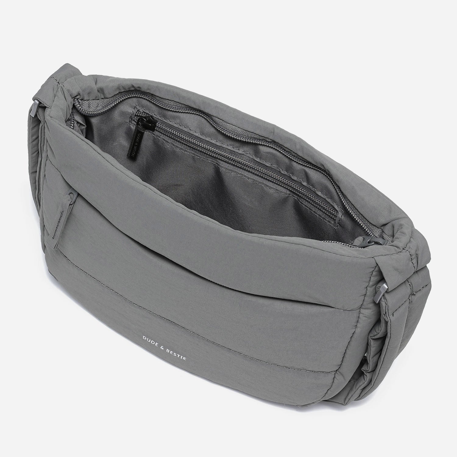 Dude & Bestie - Puff Crossbody Bag (Cold Gray)