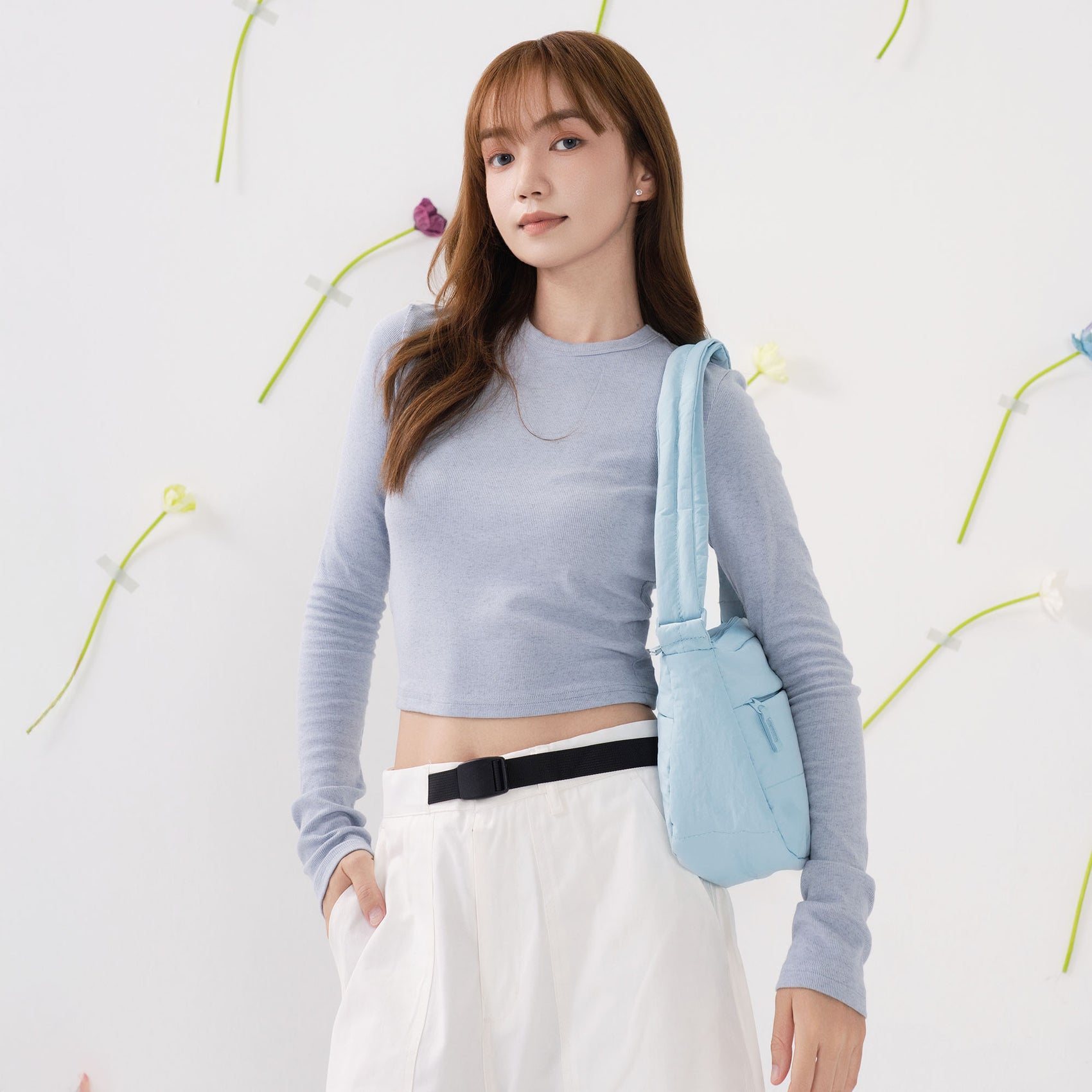 Dude & Bestie - Puff Crossbody Bag (Sky Blue)