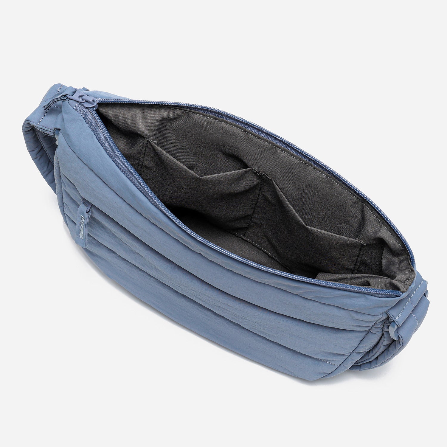 Dude & Bestie Puff Crossbody Bag in Slate Blue