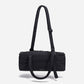 Dude & Bestie Puff Roll Baguette Bag in Black Color