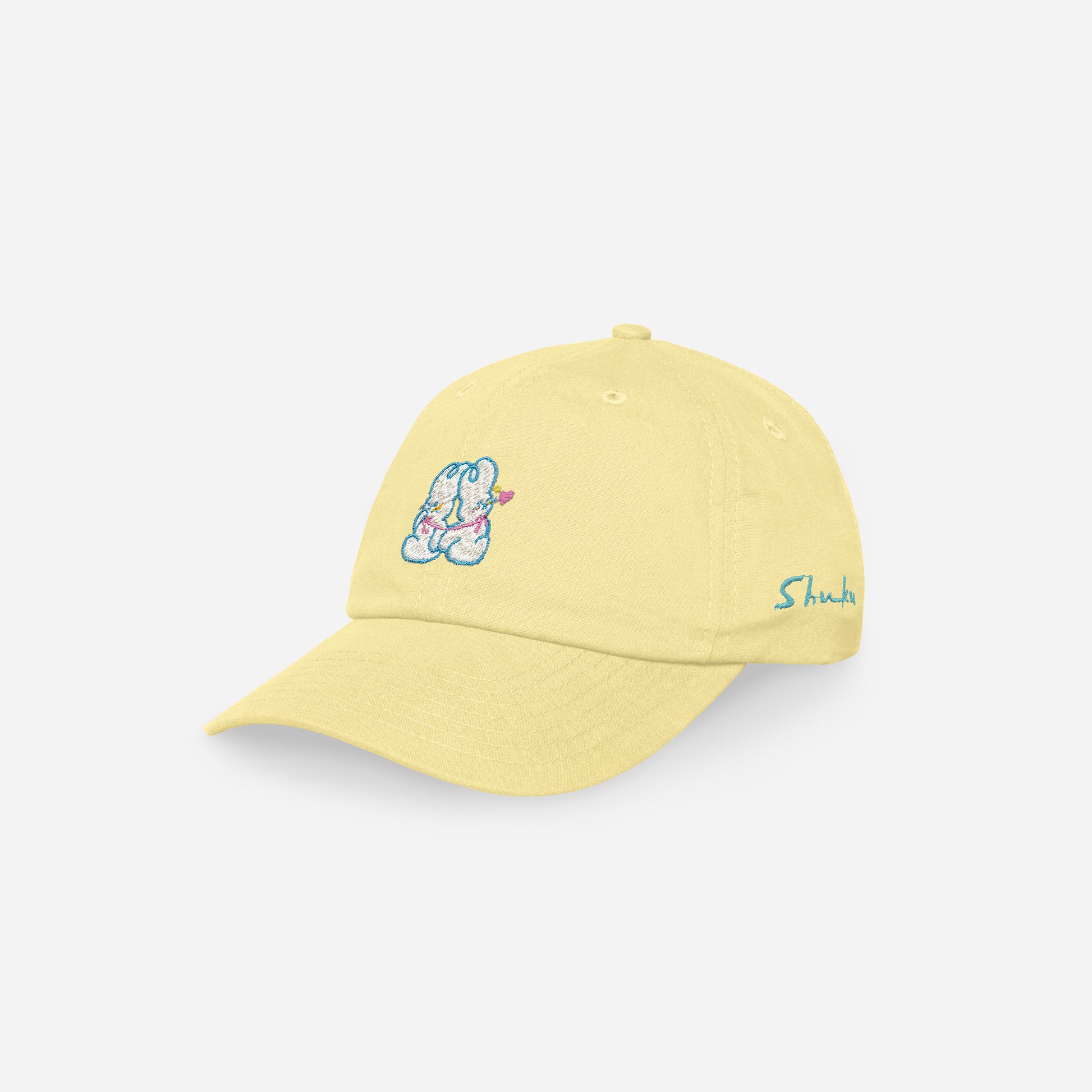 Dude & Bestie x Shuku Cuddle Knot Embroidery Classic Polo Cap Yellow Color 