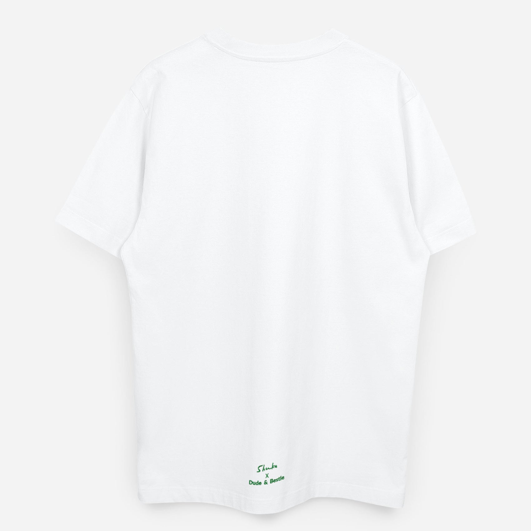 Dude & Bestie x Shuku Be Bold Embroidery T-Shirt White Color