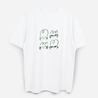 Dude & Bestie x Shuku Be Bold Embroidery T-Shirt White Color