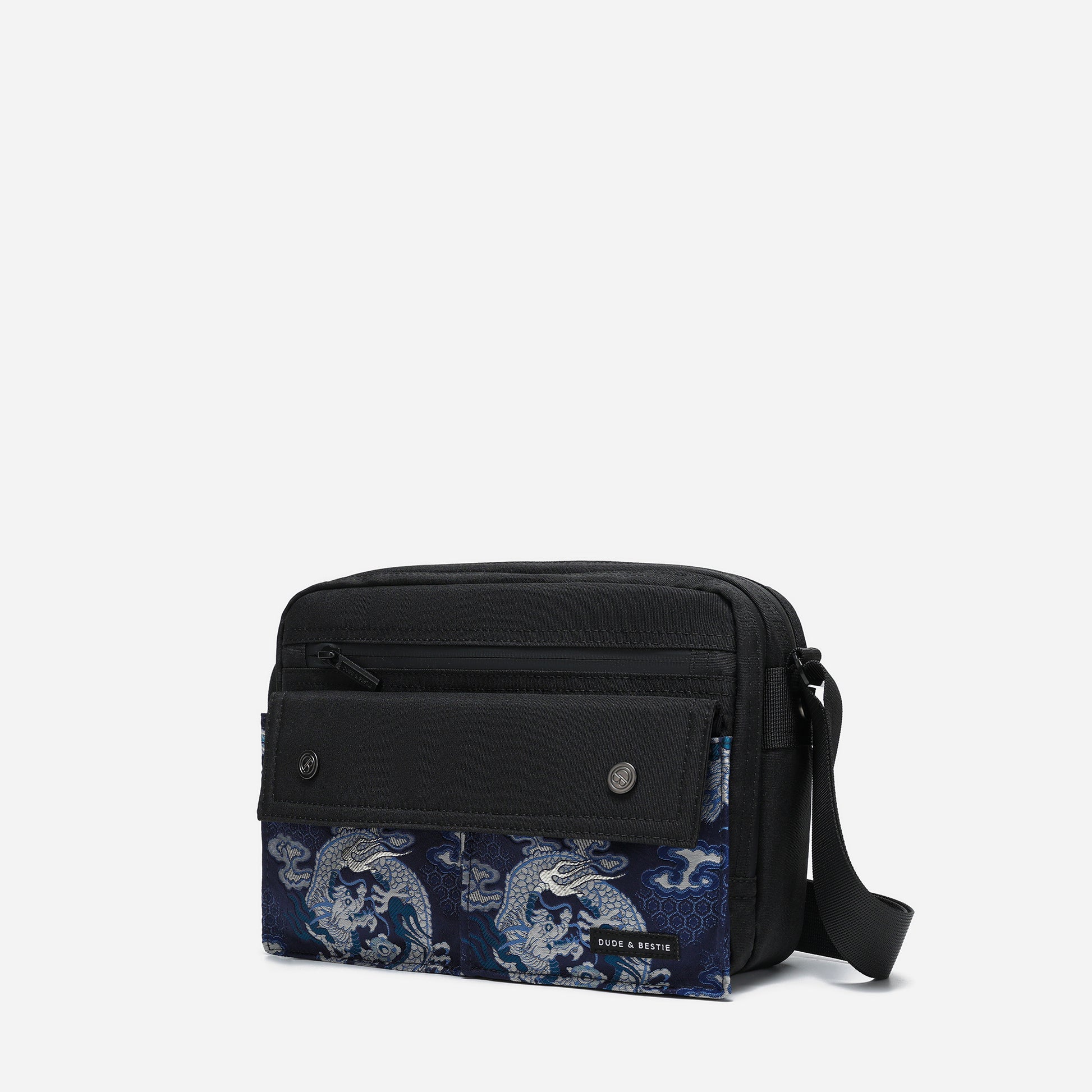 Dude & Bestie Skyline Nishijin'ori Crossbody Bag - Ganryu