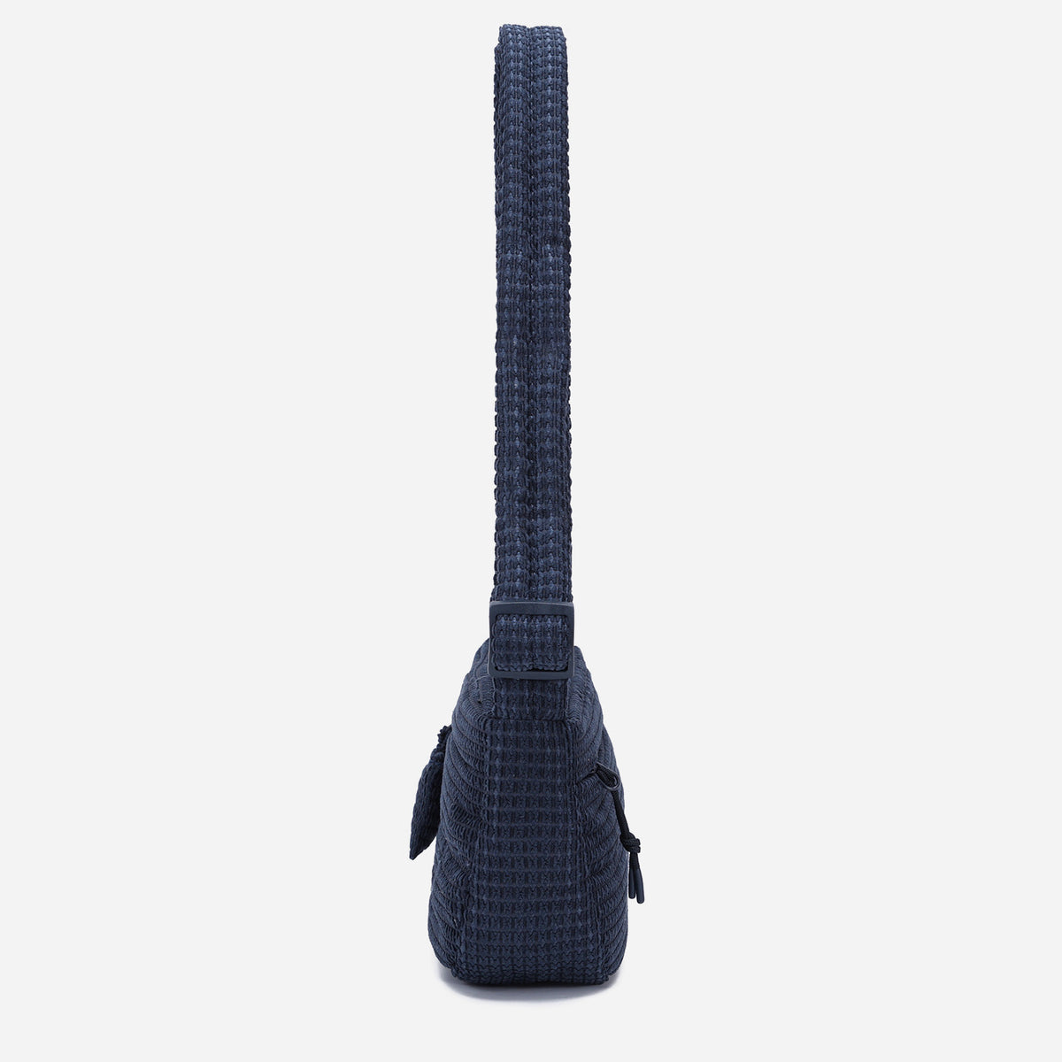 A Dark Navy woven corduroy shoulder bag by Dude & Bestie Winter 2026 Series