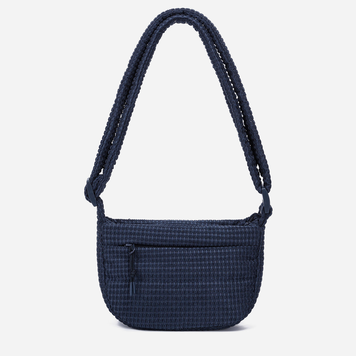 A Dark Navy woven corduroy shoulder bag by Dude & Bestie Winter 2026 Series