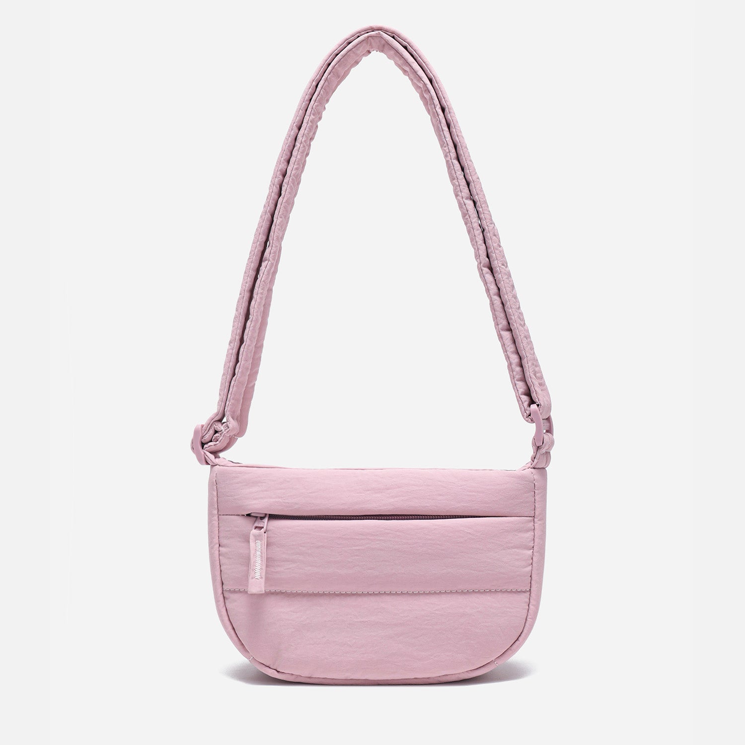 Dude & Bestie Small Puff Crossbody Bag in Baby Pink