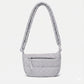 Small Puff Corduroy Crossbody Bag (Dove Gray)
