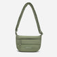 Dude & Bestie Small Puff Crossbody Bag in Khaki Green