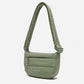 Dude & Bestie Small Puff Crossbody Bag in Khaki Green