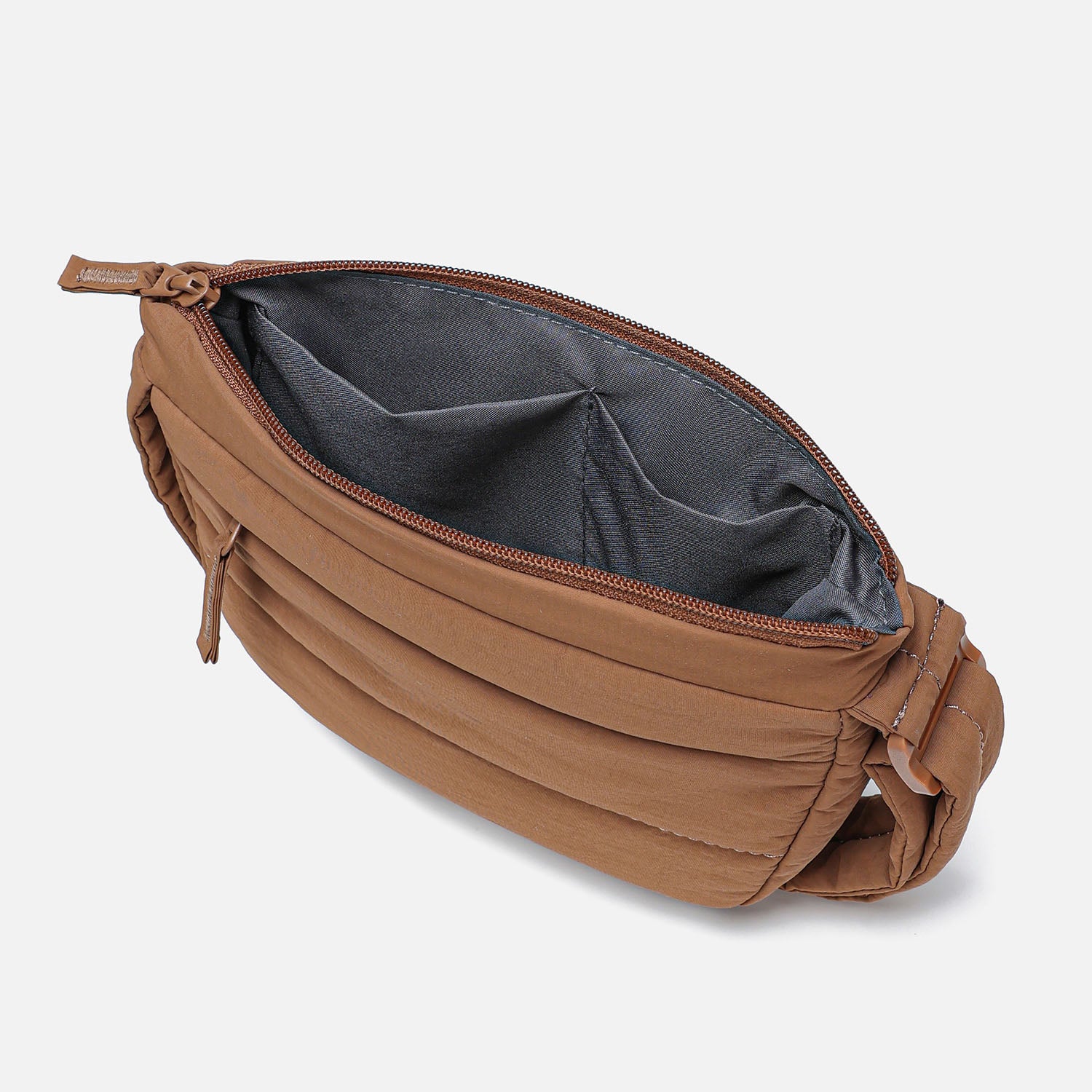 Dude & Bestie Small Puff Crossbody Bag (Mocha Brown)