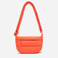 Dude & Bestie Small Puff Crossbody Bag in Bright Orange