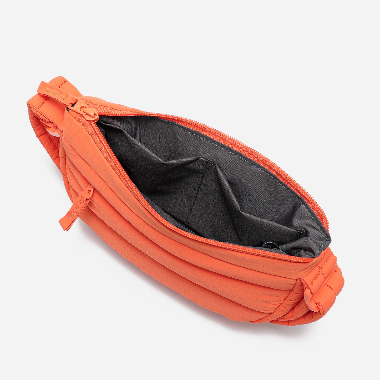 Dude & Bestie Small Puff Crossbody Bag in Bright Orange