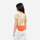 Dude & Bestie Small Puff Crossbody Bag in Bright Orange