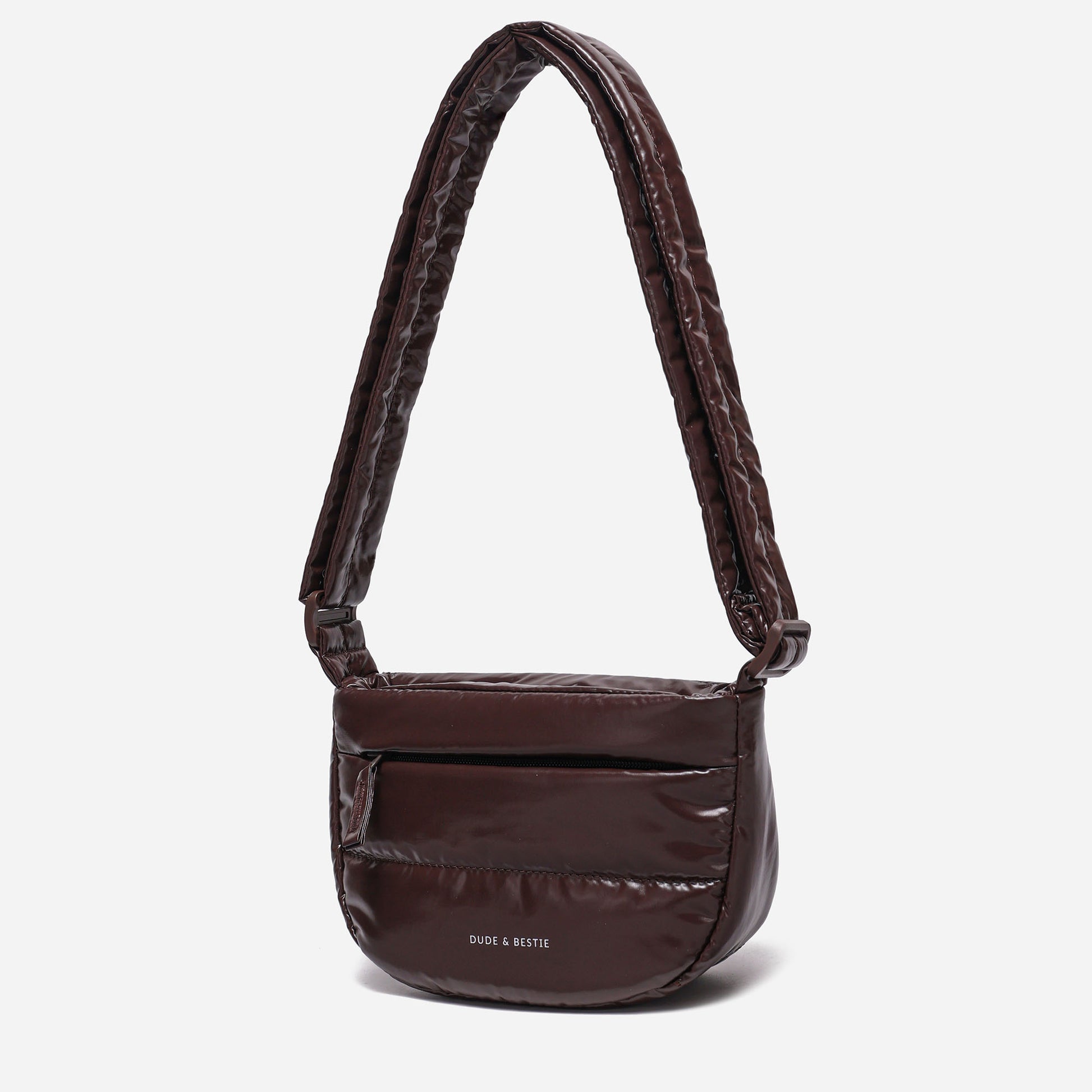 Small Puff Crossbody Bag Polish Series (Brown)