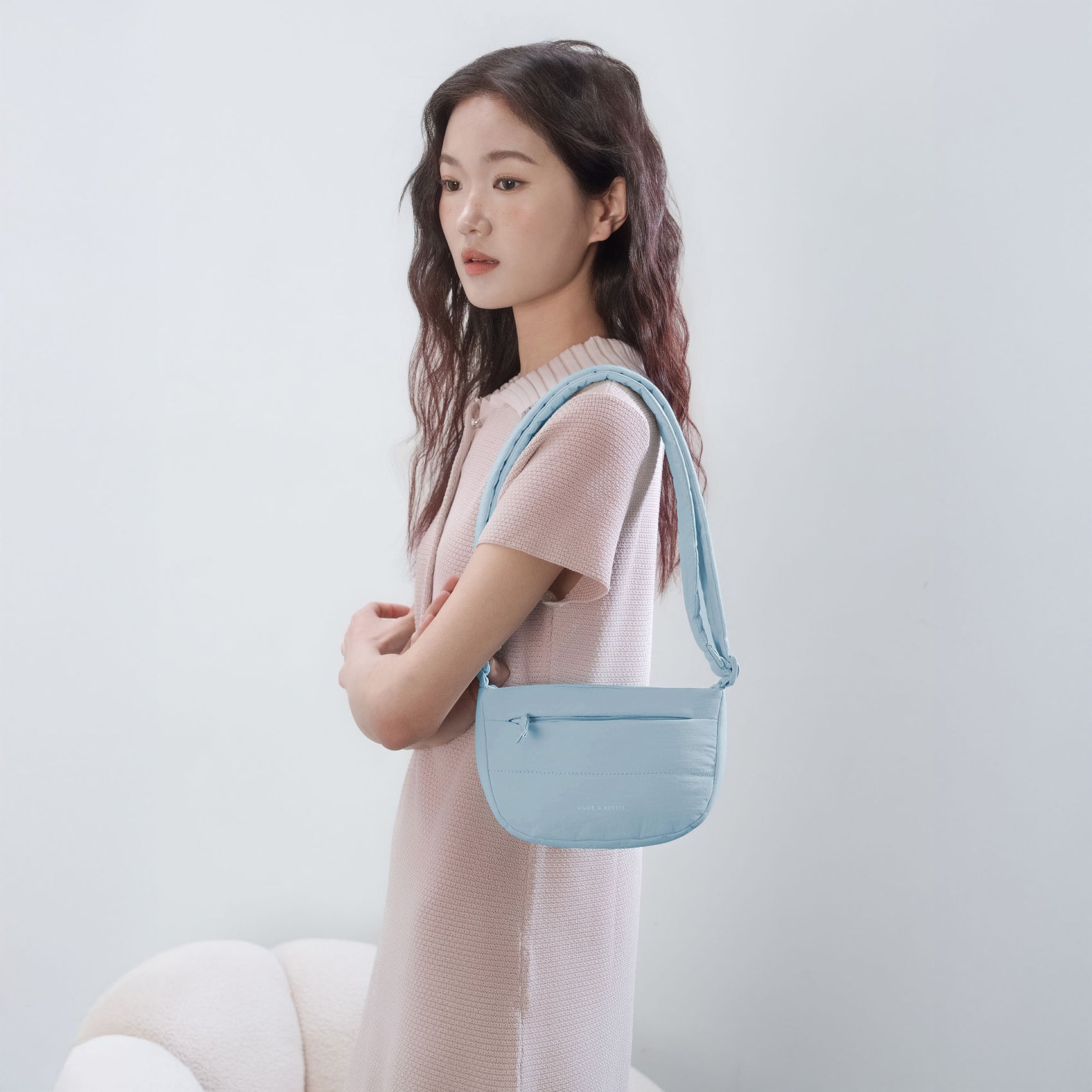 Dude & BestieSmall Puff Crossbody Bag (Sky Blue)
