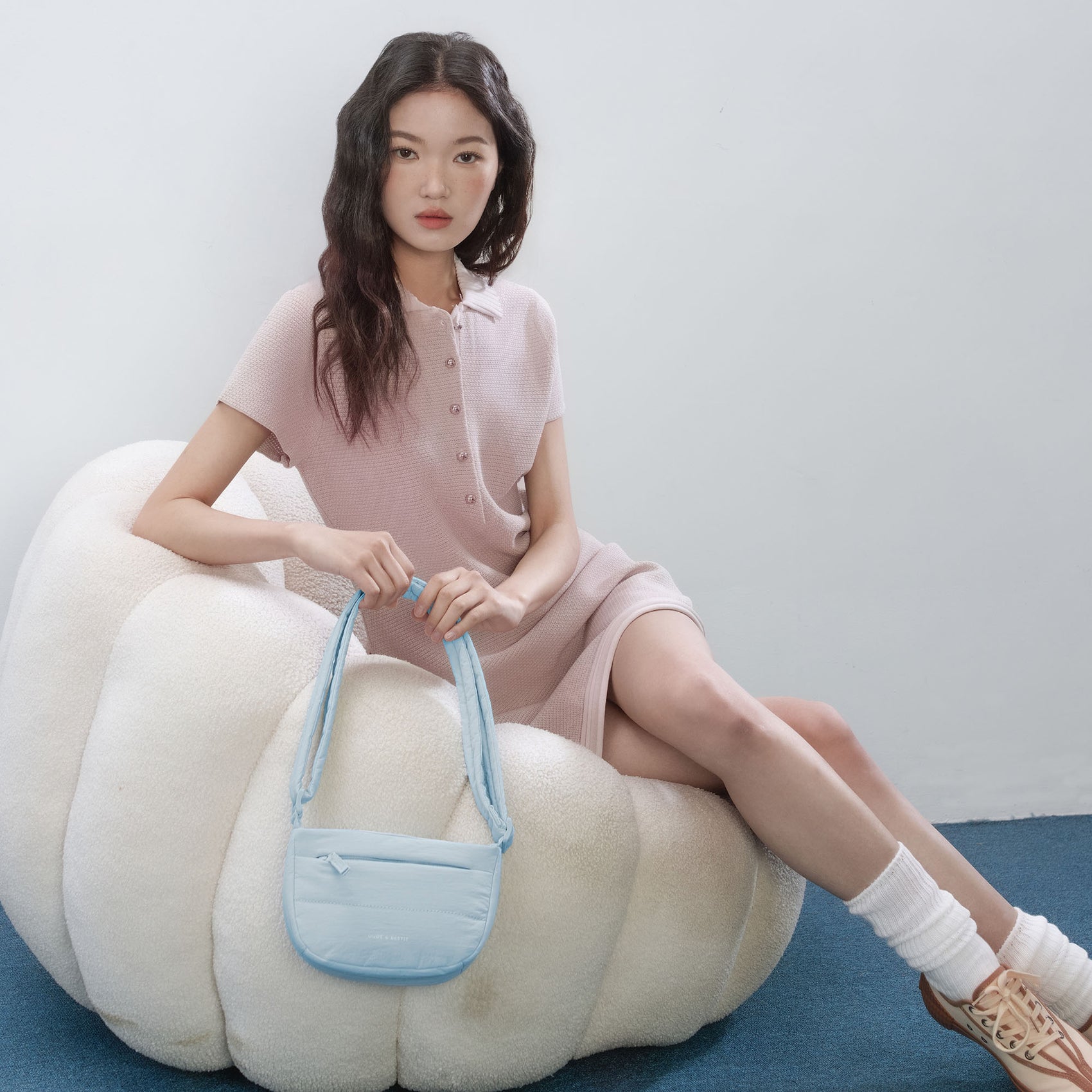 Dude & BestieSmall Puff Crossbody Bag (Sky Blue)