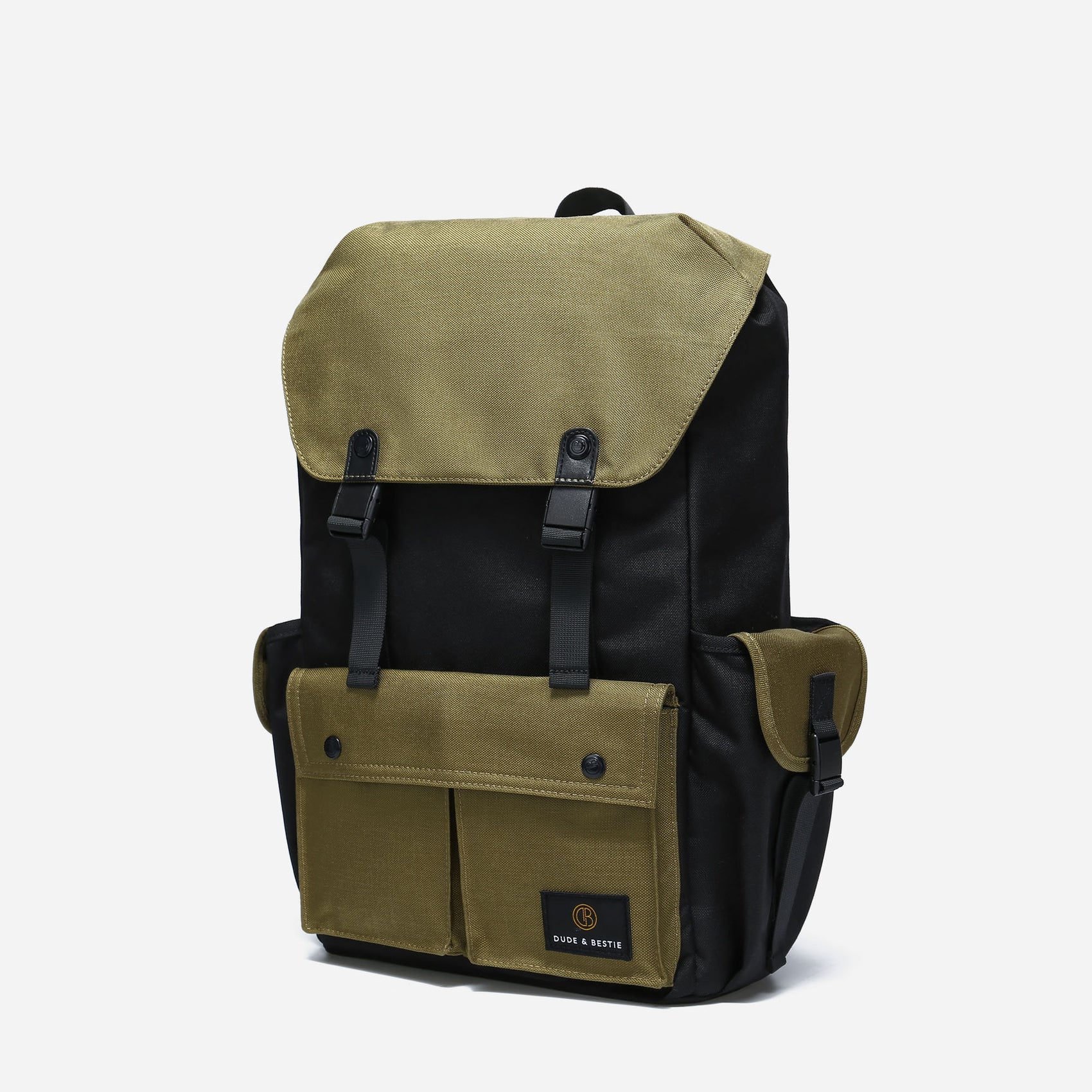 Dude & Bestie Predator Backpack - (Black/Khaki)