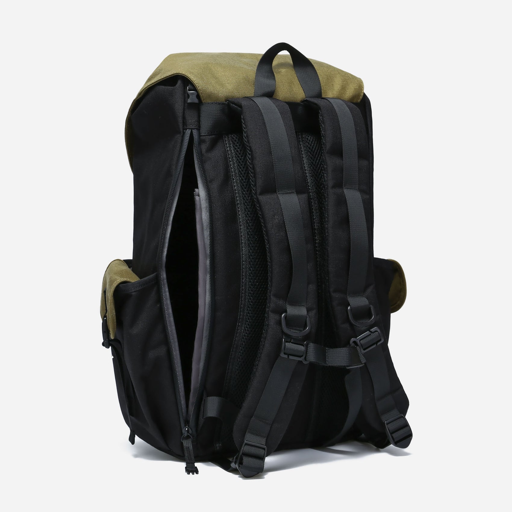 Dude & Bestie Predator Backpack - (Black/Khaki)