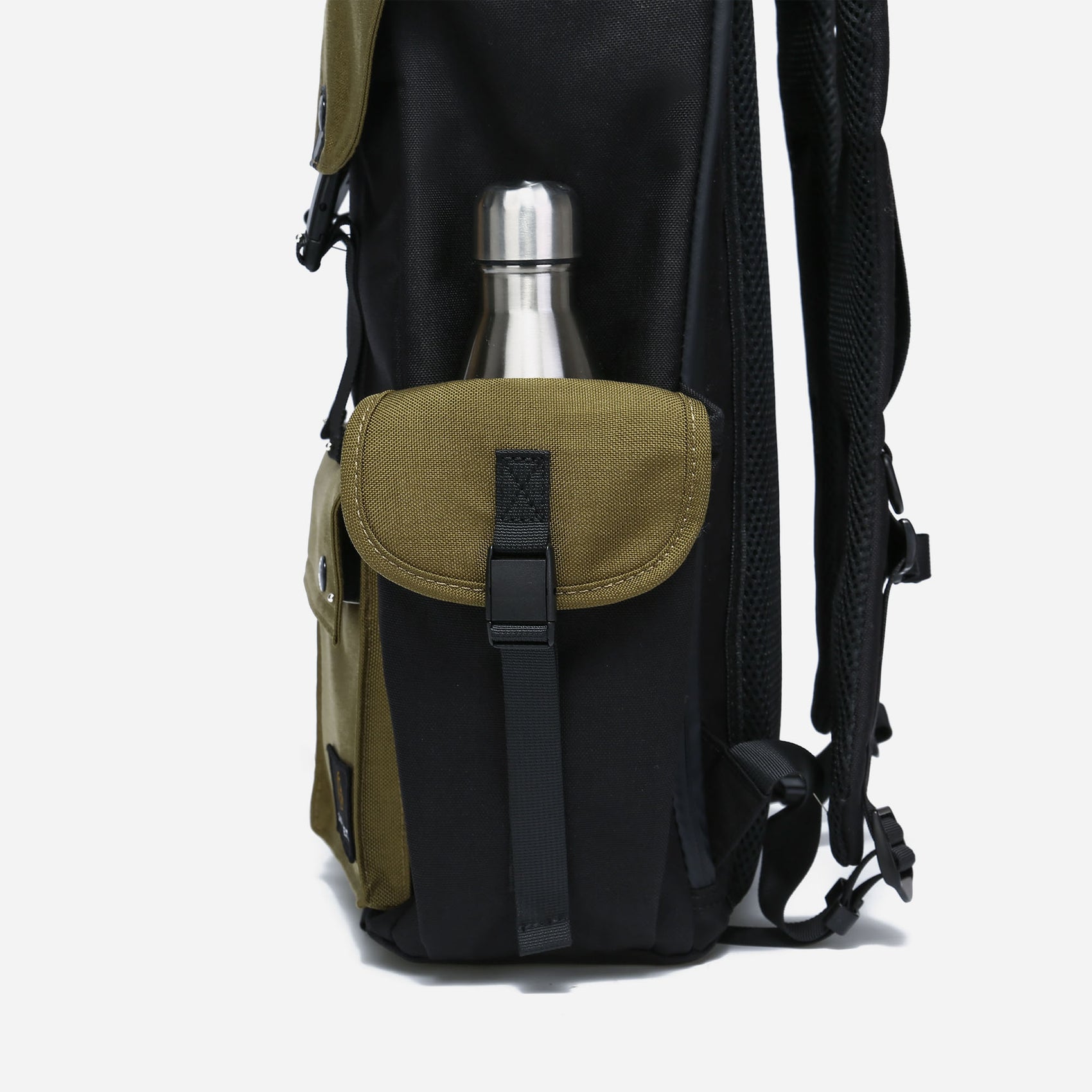 Dude & Bestie Predator Backpack - (Black/Khaki)